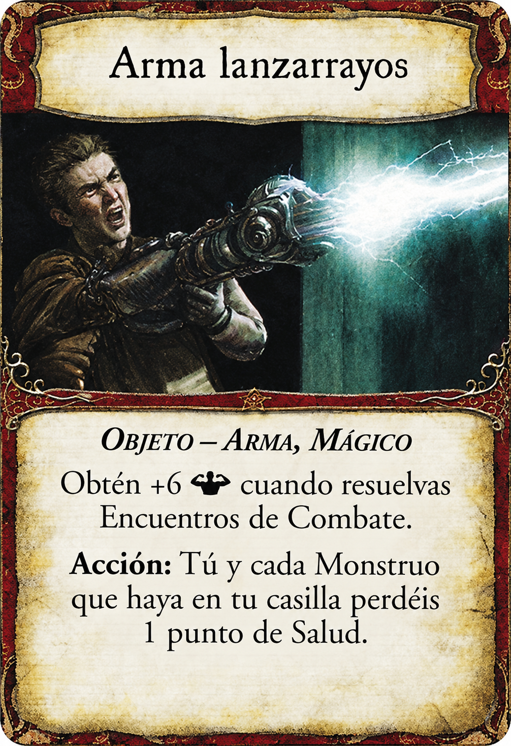Arma lanzarrayos