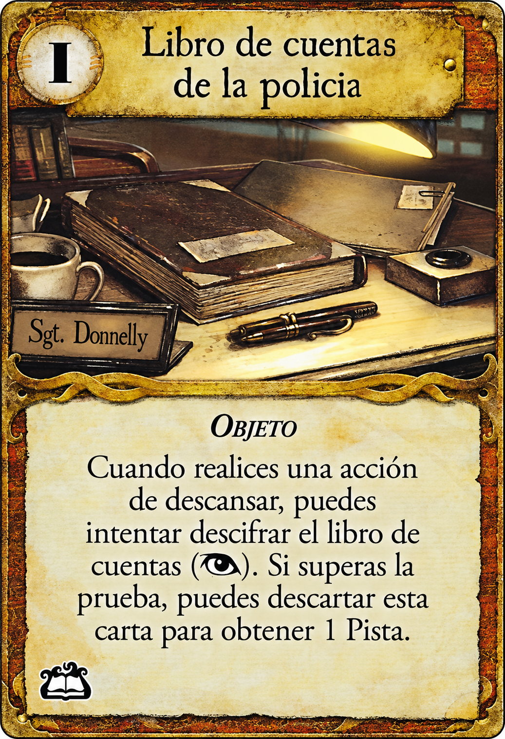 Libro de cuentas de la policia